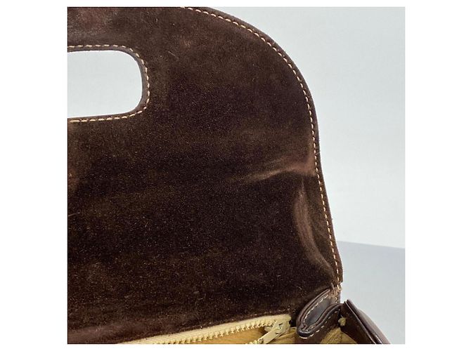 Borsa in suede marrone Gucci - vista 9