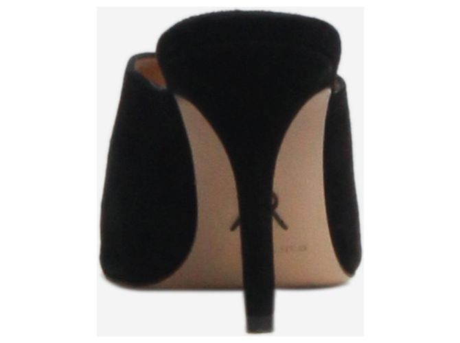 Paul Andrew Mule in suede nero a punta - taglia EU 37 - vista 3