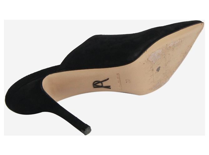 Paul Andrew Mule in suede nero a punta - taglia EU 37 - vista 4