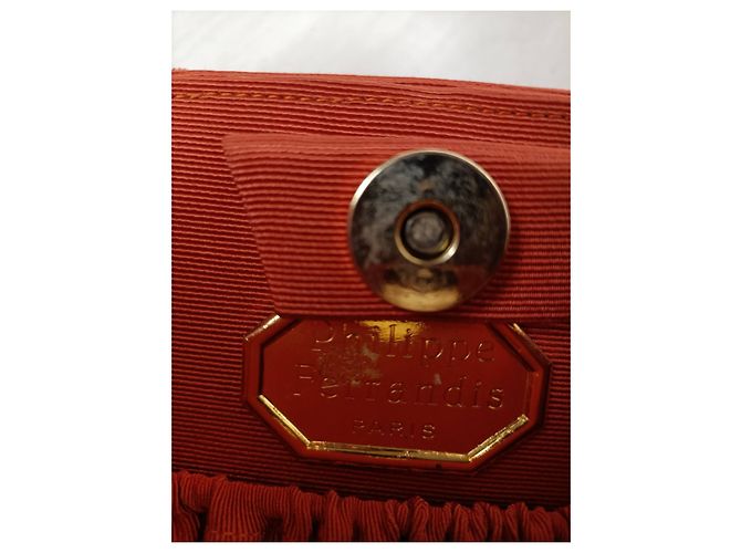 Sac de soirée vintage Philippe Ferrandis Orange - vue 11