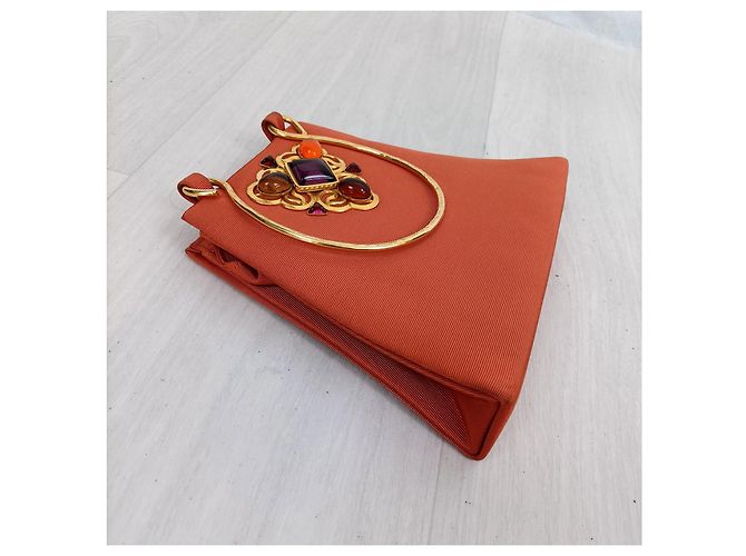 Sac de soirée vintage Philippe Ferrandis Orange - vue 12