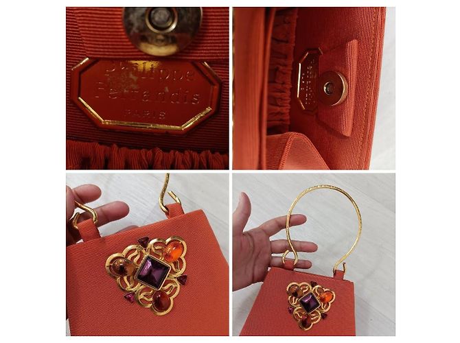 Sac de soirée vintage Philippe Ferrandis Orange - vue 14