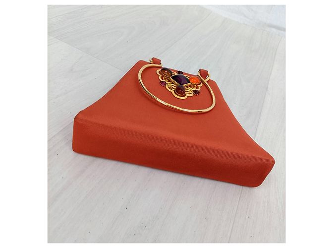 Sac de soirée vintage Philippe Ferrandis Orange - vue 2