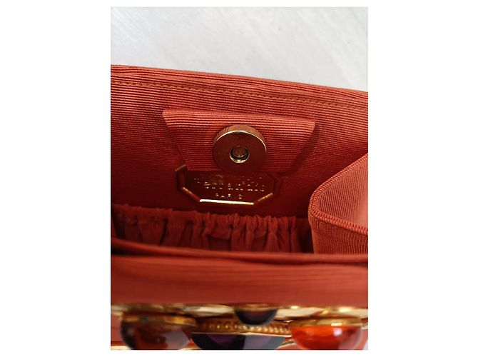 Sac de soirée vintage Philippe Ferrandis Orange - vue 3