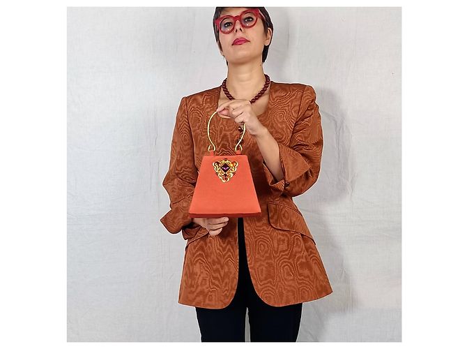 Sac de soirée vintage Philippe Ferrandis Orange - vue 4