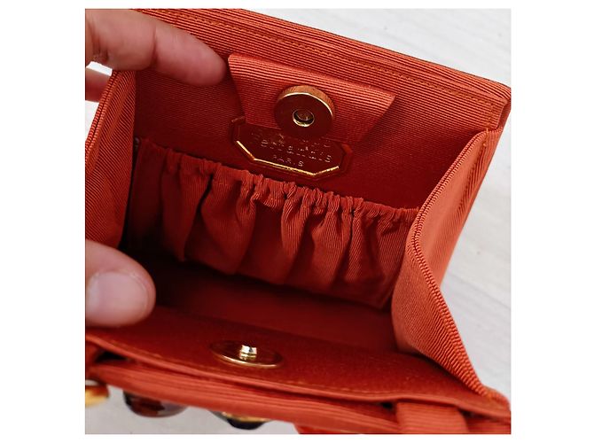 Sac de soirée vintage Philippe Ferrandis Orange - vue 6
