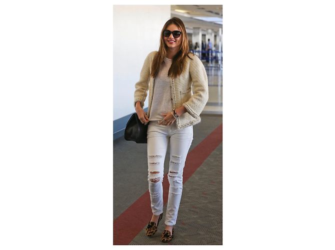 Chanel Chaqueta de tweed con ribete de 9K$ Crudo - vista 5