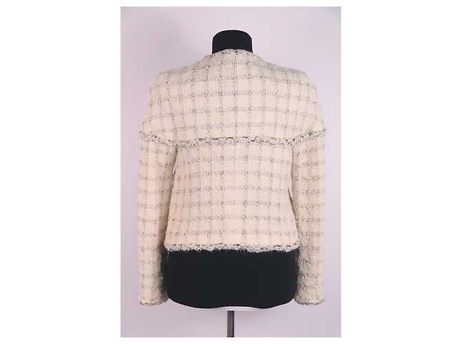 Chanel Chaqueta de tweed con ribete de 9K$ Crudo - vista 7