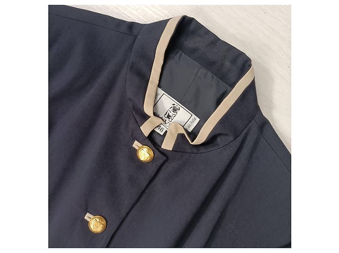 Valentino Garavani Giacca lunga blu navy Oliver di Valentino - vista 6