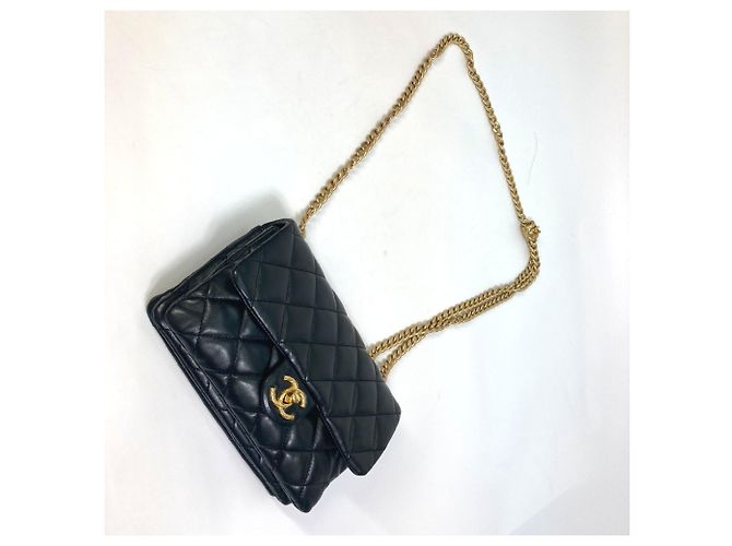 Borsa a catena matelassé CC Coco Mark AS3393 di Chanel Nero - vista 10