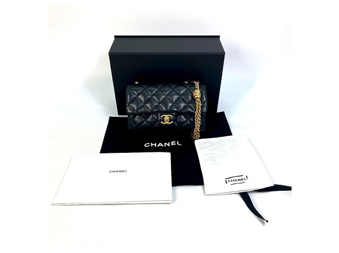 Borsa a catena matelassé CC Coco Mark AS3393 di Chanel Nero - vista 11