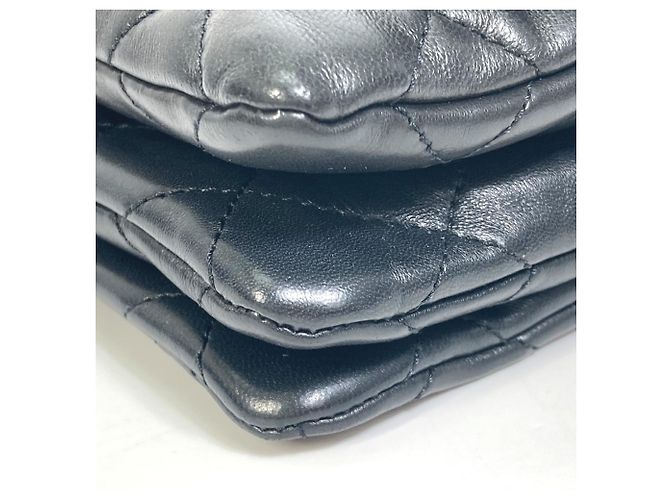 Borsa a catena matelassé CC Coco Mark AS3393 di Chanel Nero - vista 6