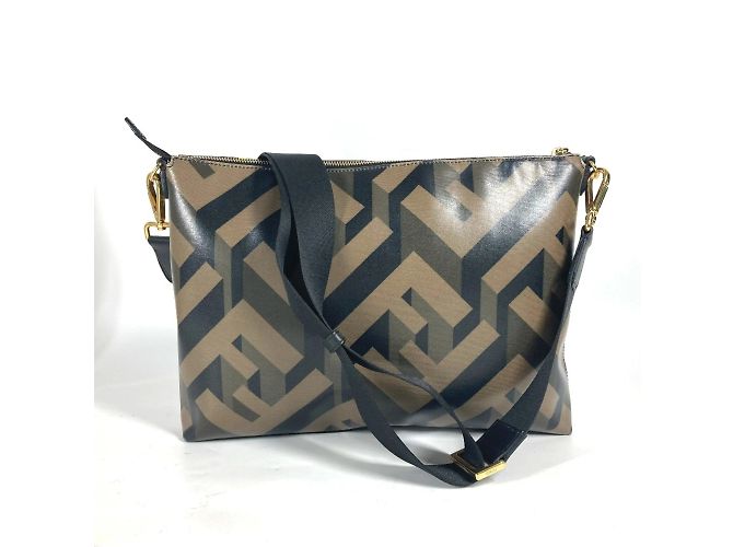 Bolso de hombro multicolor arcoíris Fendi 7V70 Castaño - vista 2