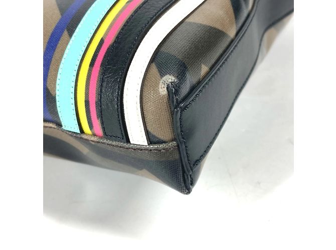 Bolso de hombro multicolor arcoíris Fendi 7V70 Castaño - vista 4