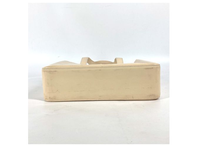 Borsa tote in pelle verniciata avorio Chanel Crudo - vista 4