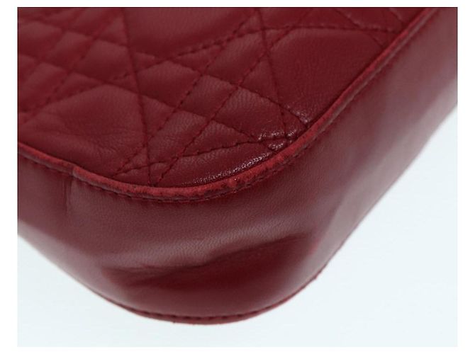 Christian Dior Pochette Accessorio Canage in Pelle Rossa Oro Auth ep5334 Rosso D'oro - vista 11