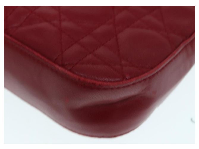 Christian Dior Pochette Accessorio Canage in Pelle Rossa Oro Auth ep5334 Rosso D'oro - vista 14