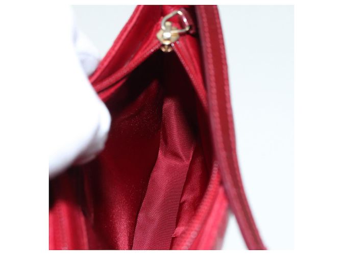 Christian Dior Pochette Accessorio Canage in Pelle Rossa Oro Auth ep5334 Rosso D'oro - vista 19