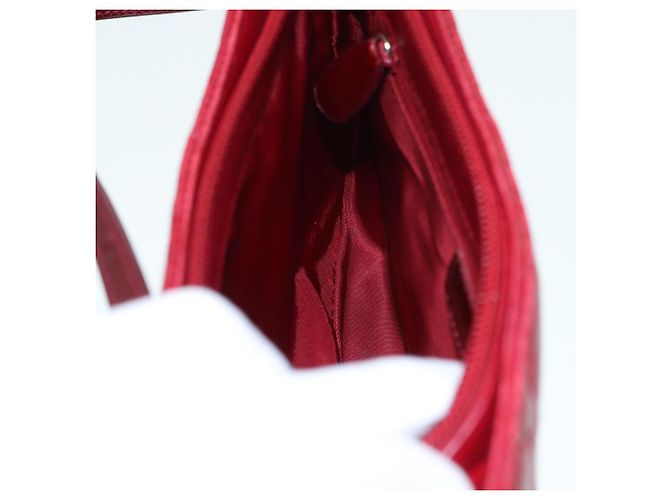 Christian Dior Pochette Accessorio Canage in Pelle Rossa Oro Auth ep5334 Rosso D'oro - vista 20