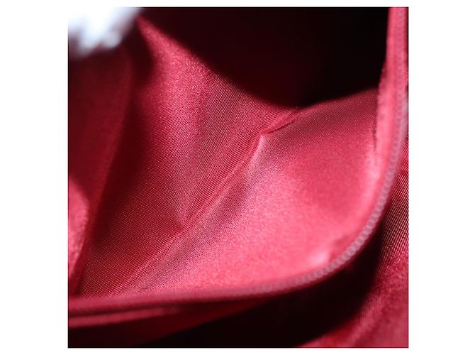 Christian Dior Pochette Accessorio Canage in Pelle Rossa Oro Auth ep5334 Rosso D'oro - vista 22