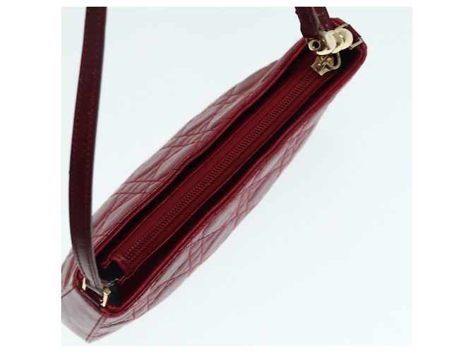 Christian Dior Pochette Accessorio Canage in Pelle Rossa Oro Auth ep5334 Rosso D'oro - vista 6