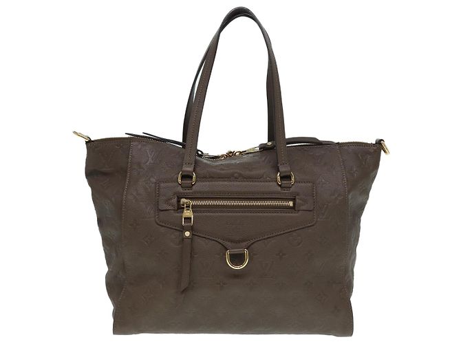 LOUIS VUITTON Borsa Lumineuse PM Monogram Empreinte Marrone Coda M94170 Auth kk299 - vista 13