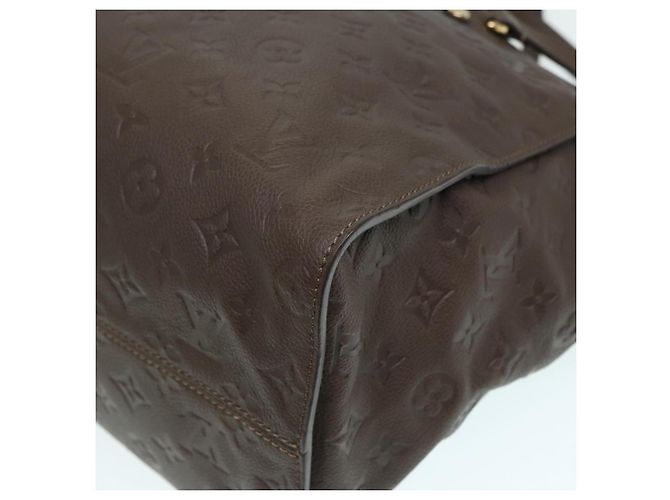 LOUIS VUITTON Borsa Lumineuse PM Monogram Empreinte Marrone Coda M94170 Auth kk299 - vista 14