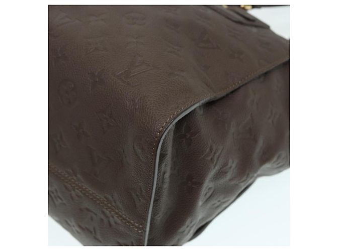 LOUIS VUITTON Borsa Lumineuse PM Monogram Empreinte Marrone Coda M94170 Auth kk299 - vista 16
