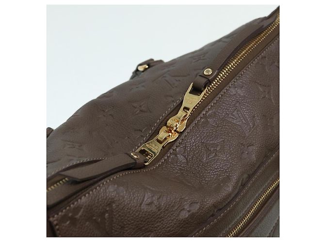 LOUIS VUITTON Borsa Lumineuse PM Monogram Empreinte Marrone Coda M94170 Auth kk299 - vista 18
