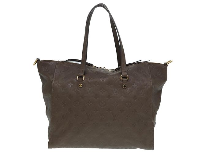 LOUIS VUITTON Borsa Lumineuse PM Monogram Empreinte Marrone Coda M94170 Auth kk299 - vista 2
