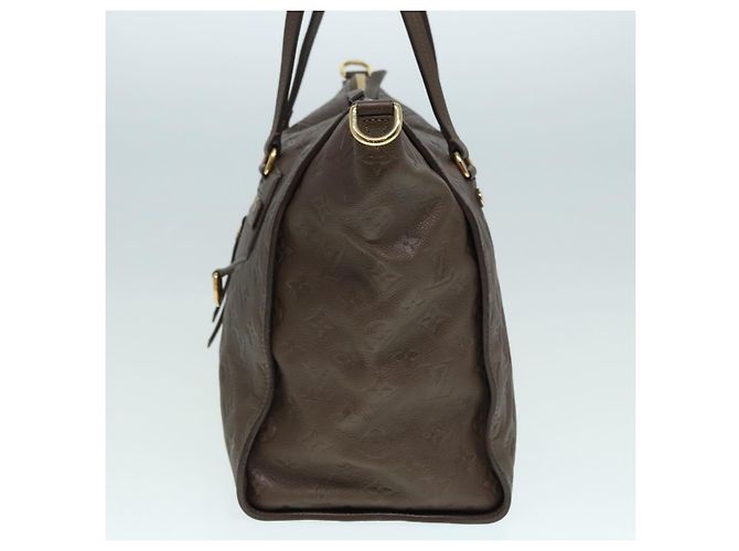 LOUIS VUITTON Borsa Lumineuse PM Monogram Empreinte Marrone Coda M94170 Auth kk299 - vista 3