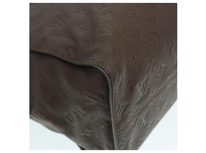 LOUIS VUITTON Borsa Lumineuse PM Monogram Empreinte Marrone Coda M94170 Auth kk299 - vista 9