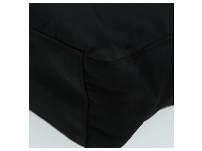 PRADA Borsa a mano in nylon nero argento autentica ep5402 - vista 11