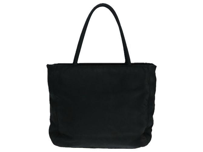 PRADA Borsa a mano in nylon nero argento autentica ep5402 - vista 3