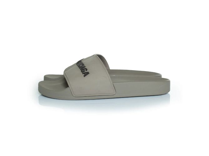 Balenciaga, ciabatta da piscina bi.rub.lo in grigio - vista 2