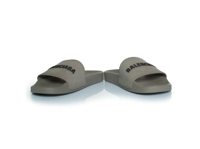 Balenciaga, ciabatta da piscina bi.rub.lo in grigio - vista 5