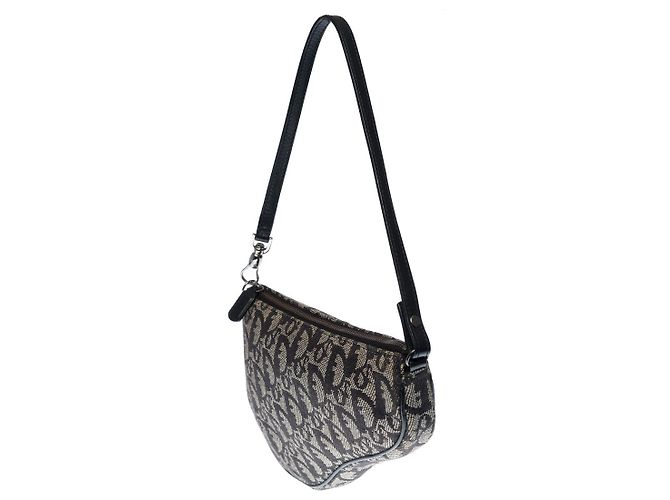 Borsa DIOR Saddle in Tela Nera - 142201501 Nero - vista 4