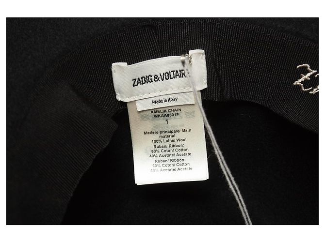 Zadig & Voltaire, cappello a catena Amelia in nero - vista 10