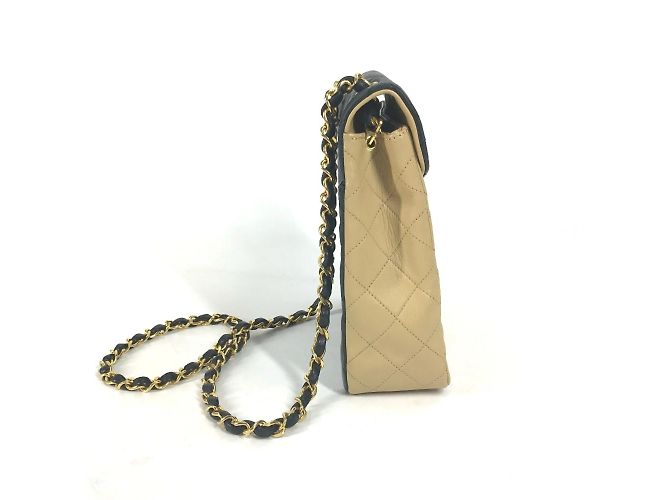 Chanel Bicolor CC Coco Mark Matelassé Quilted Kette Tasche Schwarz Beige - Ansicht 4