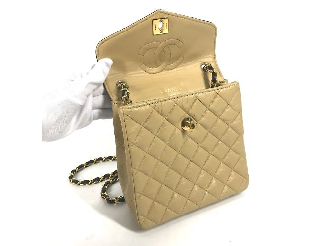 Chanel Bicolor CC Coco Mark Matelassé Quilted Kette Tasche Schwarz Beige - Ansicht 6