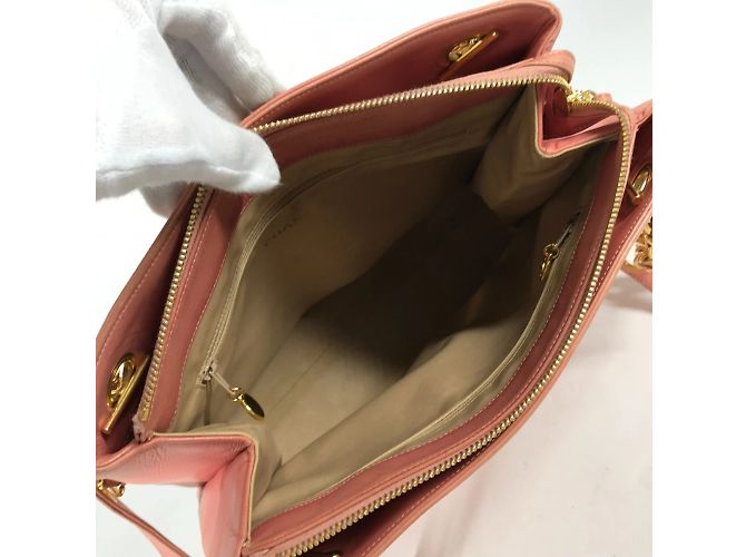 Chanel rosa Leder Schultertasche Pink - Ansicht 15