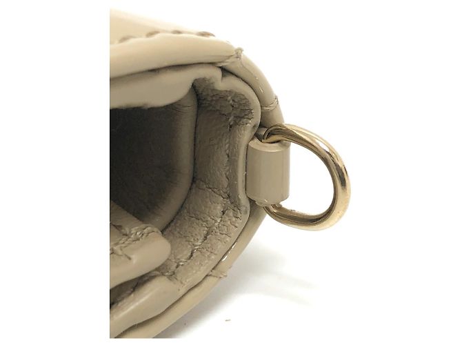 Cartera bi-fold Lady Cannage de Christian Dior Beige - vista 5