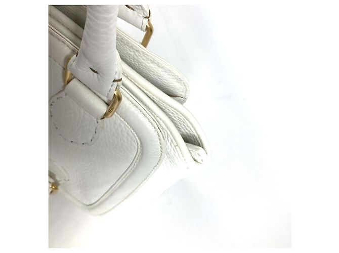 Fendi Horse Selleria Tote Tasche Weiß - Ansicht 10