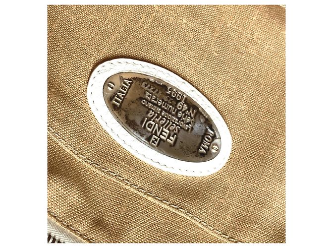 Fendi Horse Selleria Tote Tasche Weiß - Ansicht 12