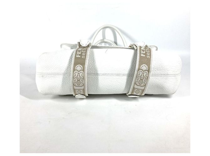 Fendi Horse Selleria Tote Tasche Weiß - Ansicht 4