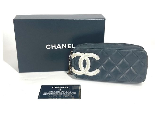 Chanel Cambon Line CC Coco Mark Pen Case Black White - view 16