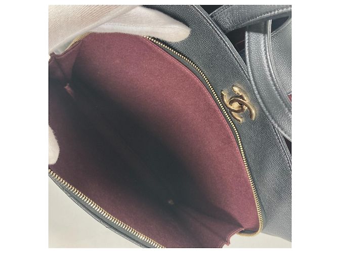 Chanel Caviar-Leder Tote Bag Schwarz - Ansicht 16