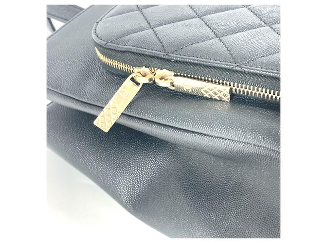 Chanel Caviar-Leder Tote Bag Schwarz - Ansicht 7