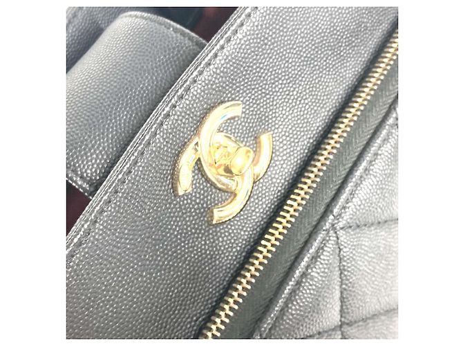 Chanel Caviar-Leder Tote Bag Schwarz - Ansicht 8