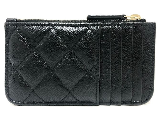 Monedero de cuero caviar Chanel Negro - vista 2